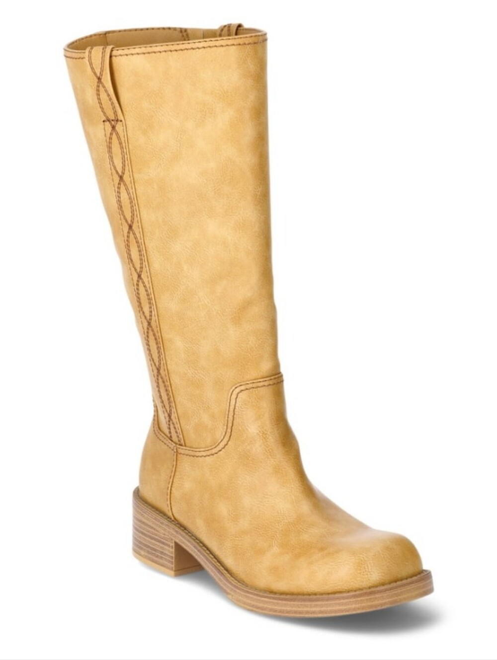 No Boundaries Honey Tall Riding Boots Wide Width 10W Memory Foam New NWT